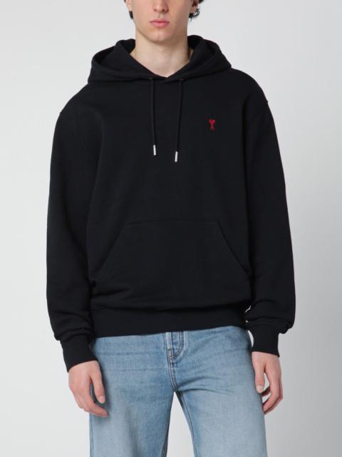 AMI Paris Black Ami De Coeur hoodie