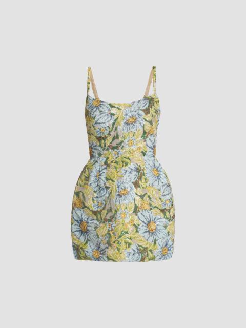 BRONX BANCO Women's Cora Floral Sequined Sleeveless Minidress - Yellow Multi