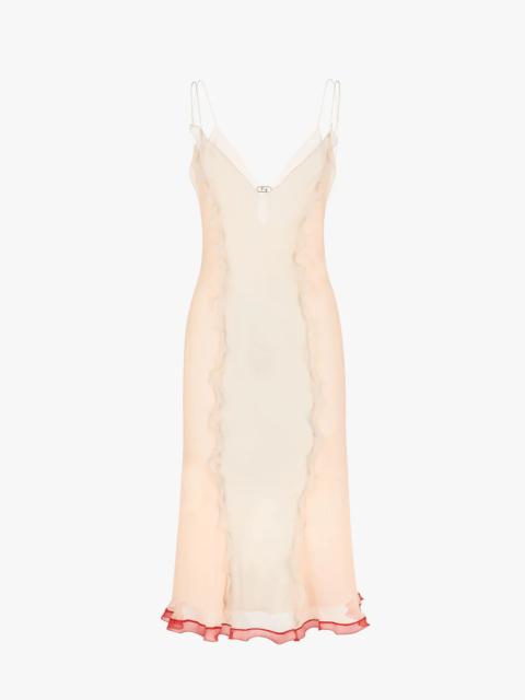 Pale pink chiffon dress