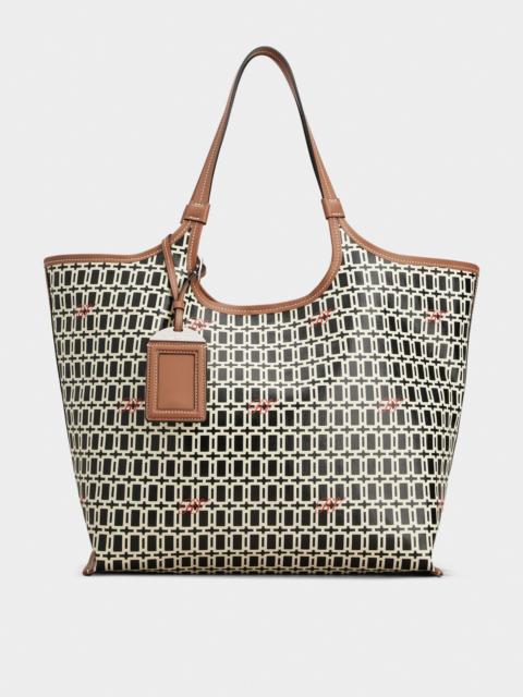 Roger Vivier Grand Vivier Medium Shopping Bag in fabric