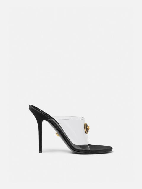 VERSACE Alia Transparent Mules 110 mm