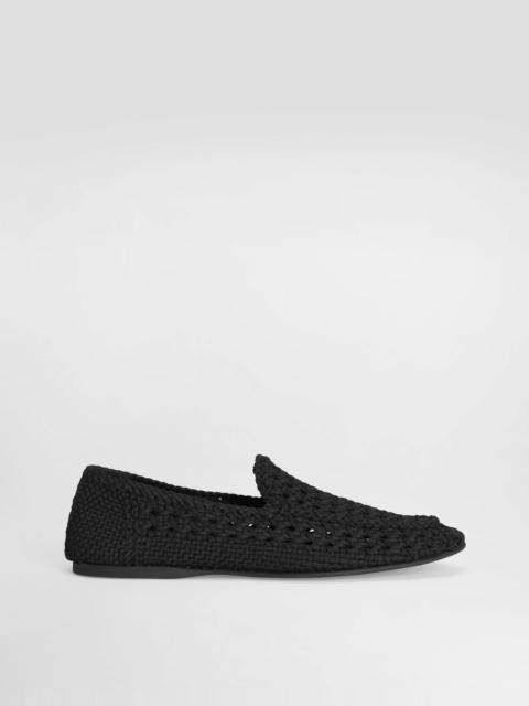 Dolce & Gabbana Slippers in woven fabric
