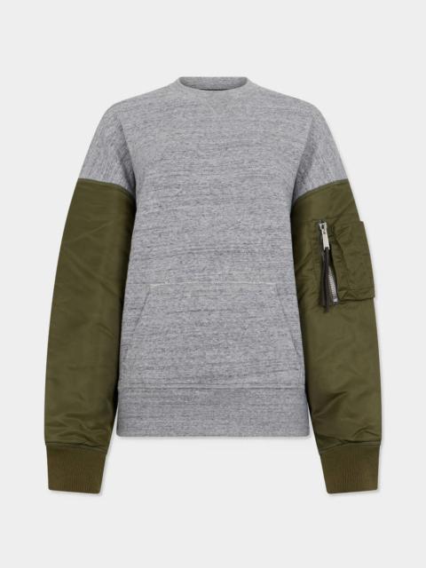 DSQUARED2 HYBRID MELANGE FIELD FIT CREWNECK