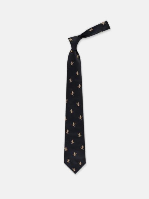 J. PRESS MADE-IN-UK NAVY FLYING DUCK CLUB TIE