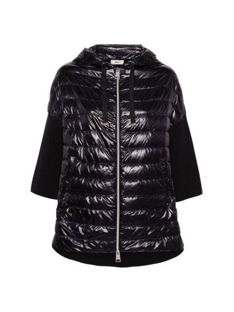 Herno contrast-panel padded jacket