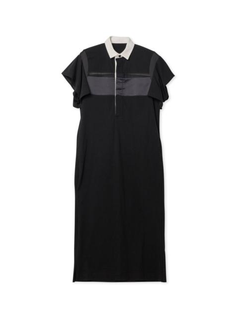 sacai Cotton Jersey Rugby Dress