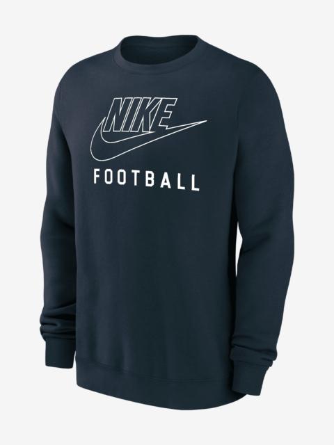 Nike Swoosh Club Fleece Men's Football Pullover Crew-Neck Sweatshirt