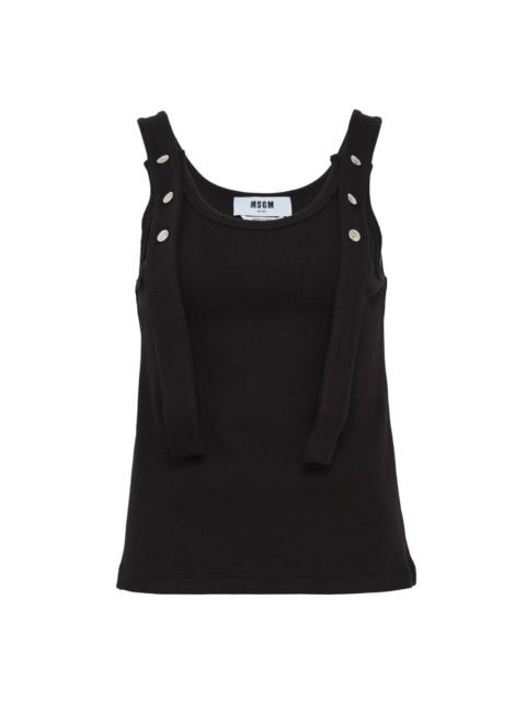 MSGM Button Strap Tank Top