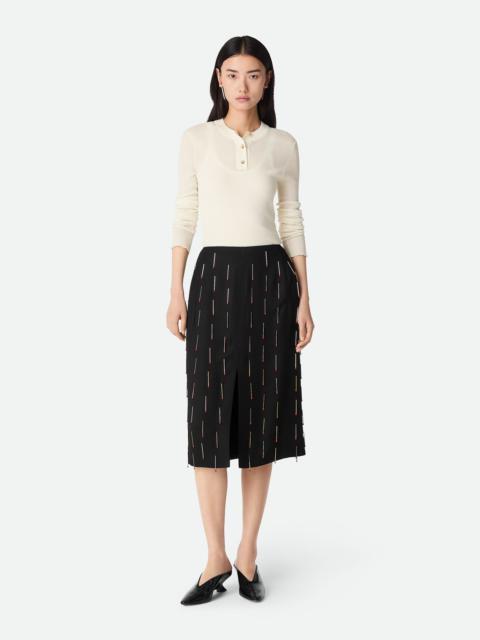 Bottega Veneta Viscose Skirt With Matches
