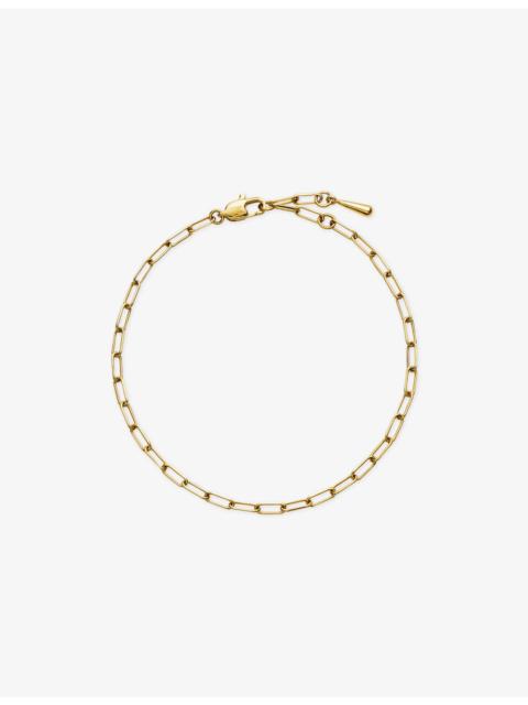 MISSOMA Mini Paperclip 18ct Gold-Plated Stainless Steel Chain Bracelet