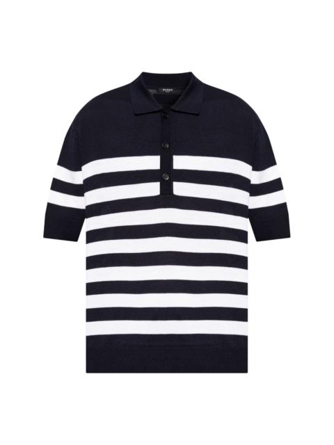 striped polo shirt