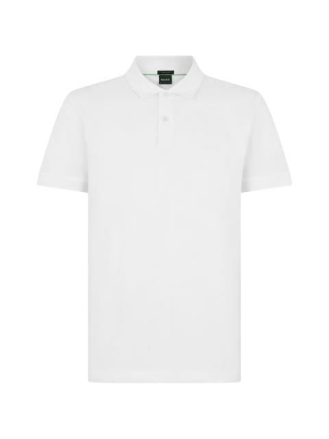 BOSS logo-embroidered polo shirt