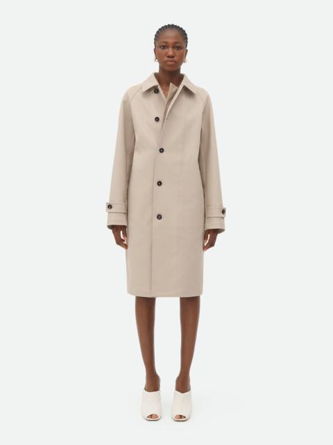 Bottega Veneta Bonded Wool And Cotton Coat