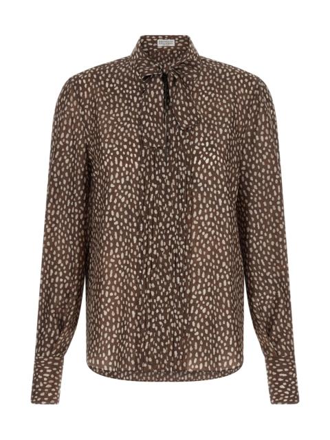 Brunello Cucinelli Lavallière Collar Shirt