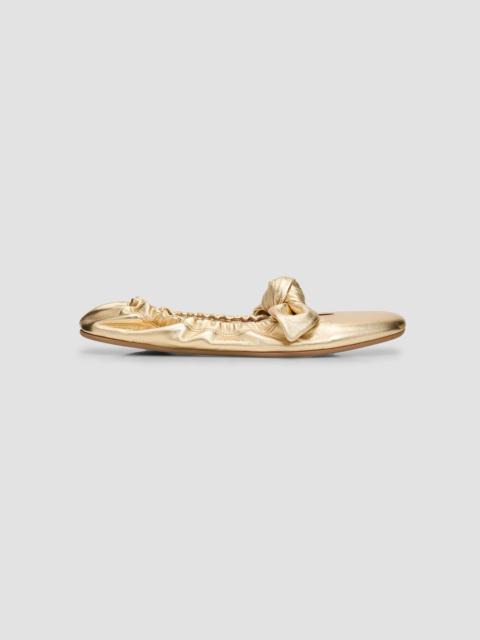 Zimmermann Women's Carousel Leather Ballerina Flats - Gold