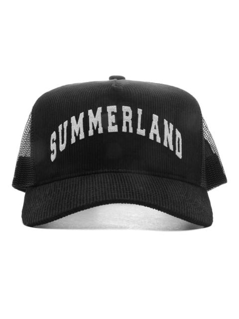 NAHMIAS SUMMERLAND CORDUROY TRUCKER HAT - BLACK