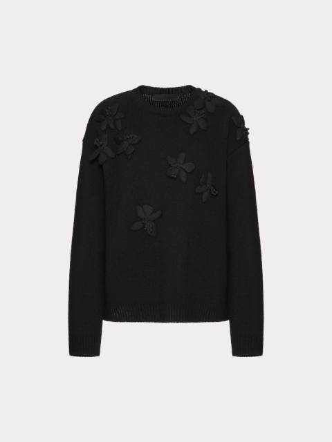 Valentino EMBROIDERED WOOL SWEATER