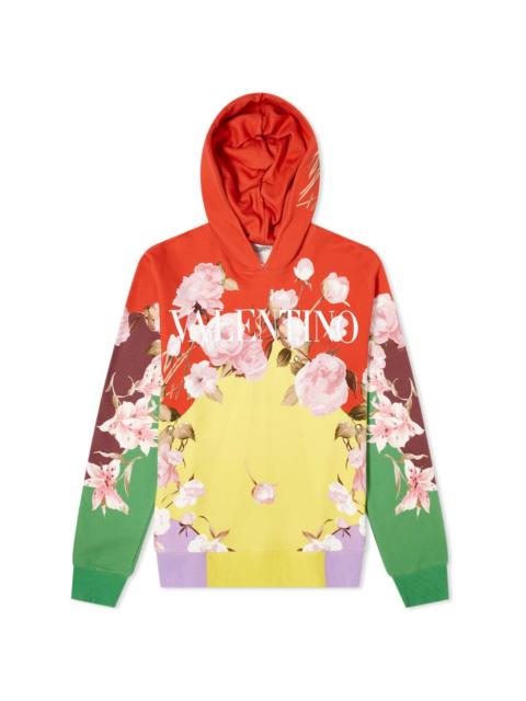 Valentino Valentino Floral Logo Popover Hoody