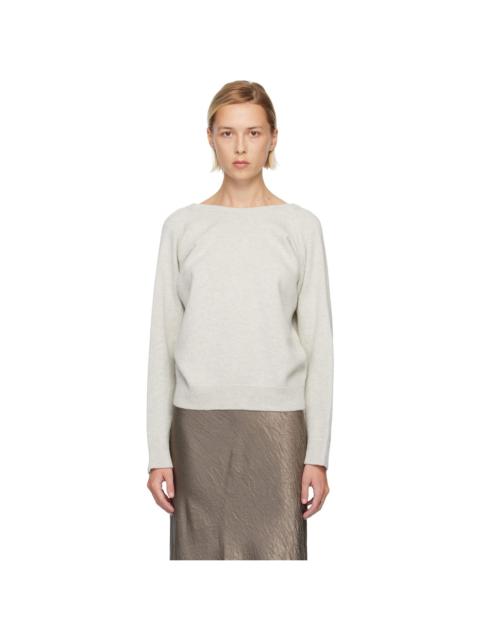 Maison Margiela Gray Wool Knit Sweater