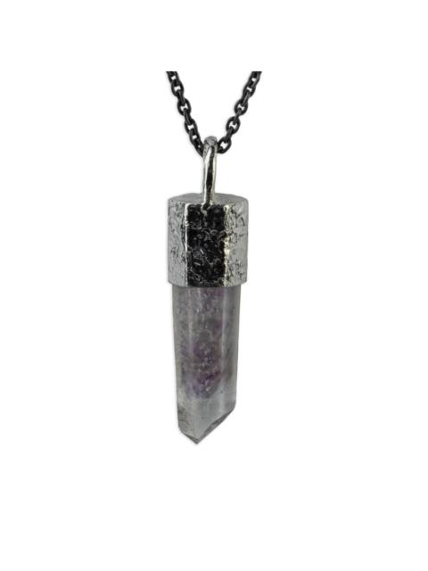 Parts of Four sterling silver Talisman Amethyst necklace