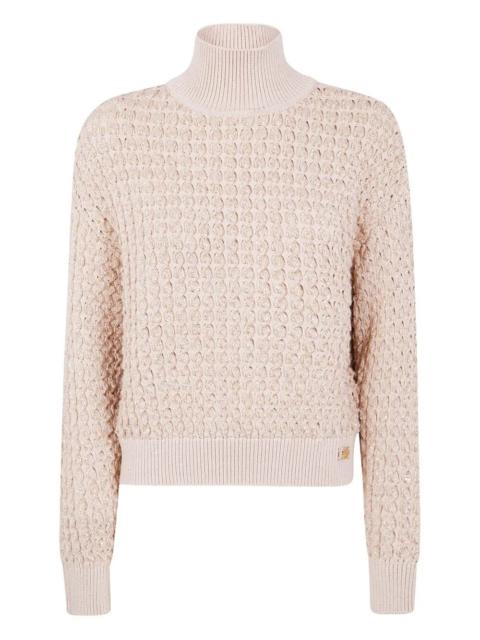 ELISABETTA FRANCHI Introducing the 'OVERSIZE TURTLENECK SWEATER' from the renowned brand ELISABETTA FRANCHI, a stunning