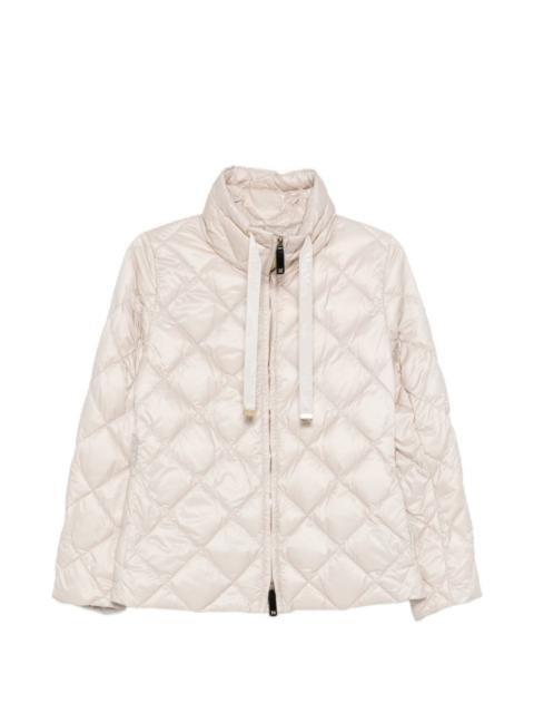 Max Mara quilted-design zip-up jacket