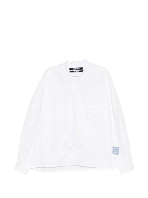 JACQUEMUS patch-pocket shirt