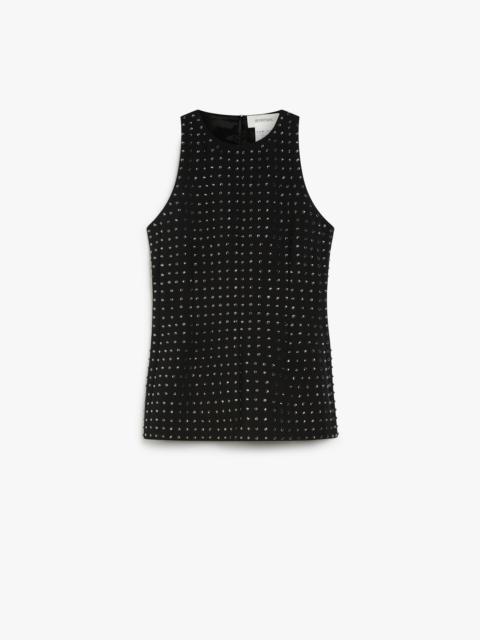 Sportmax UDITORE Fitted top with rhinestones - KLEPSYDRA CAPSULE