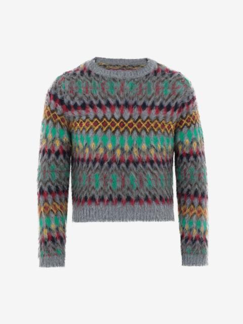 Maison Margiela Blurred Fair Isle sweater