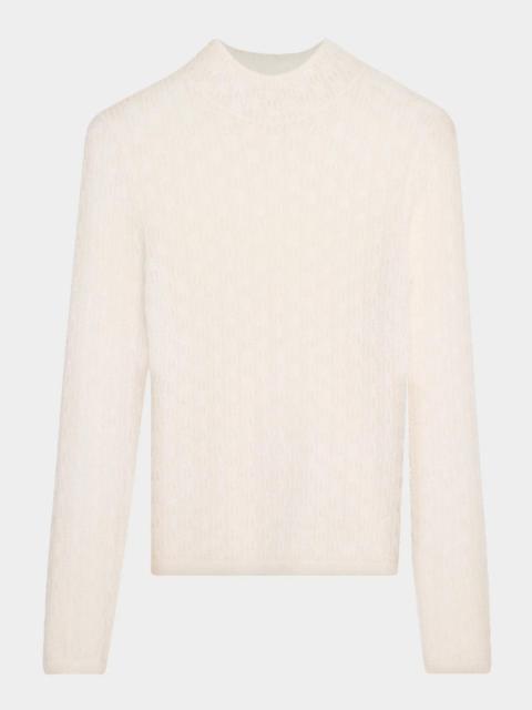 SABLYN Rhea Pointelle Mock-Neck Top