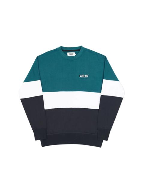 PALACE Palace Blazed Drop Shoulder Crew Green/White