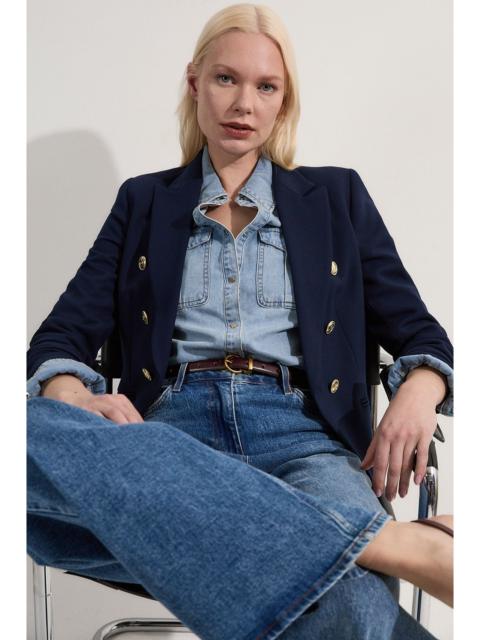 KAREN MILLEN Forever Petite Tailored Button Military Blazer