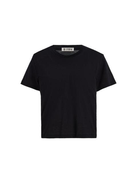 ÉTERNE Boxy Cotton-Modal T-Shirt black