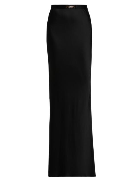 ELISABETTA FRANCHI Women's Jewel-Detailed Satin Crêpe Maxi Skirt - Nero