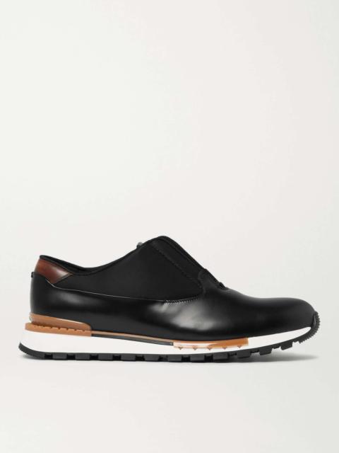 Berluti Fast Track Tornio Leather and Shell Sneakers