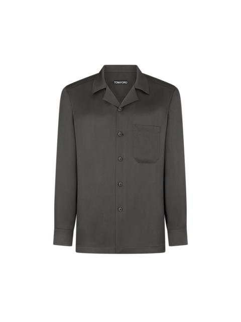 TOM FORD FLUID LIGHT SILK TWILL PAJAMA SHIRT