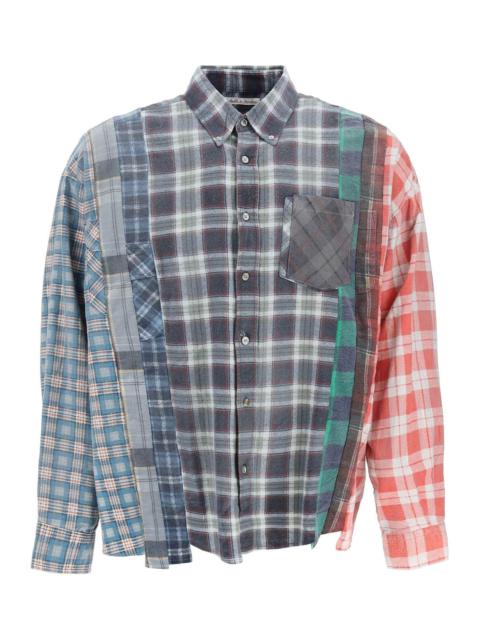 NEEDLES 'REBUILD' PATCHWORK FLANNEL SHIRT NEEDLES