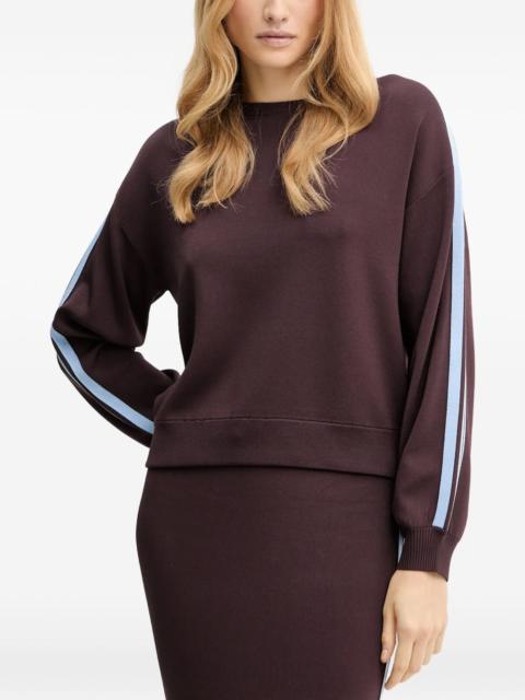 PINKO Back Emporio stripe sweatshirt