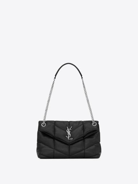 SAINT LAURENT puffer small chain bag in quilted lambskin