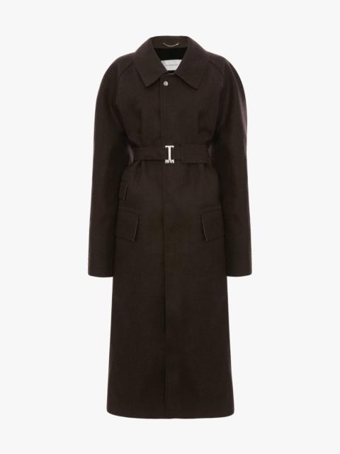 Victoria Beckham Victoria Beckham X Mackintosh Belted Trench In Brown