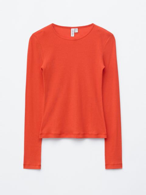 & Other Stories Long-Sleeve Cotton Top