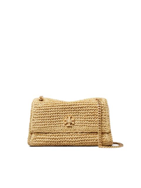 TORY BURCH mini Kira turnlock woven shoulder bag