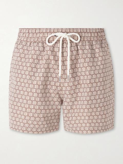 FRESCOBOL CARIOCA Straight-Leg Mid-Length Printed Recycled Swim Shorts