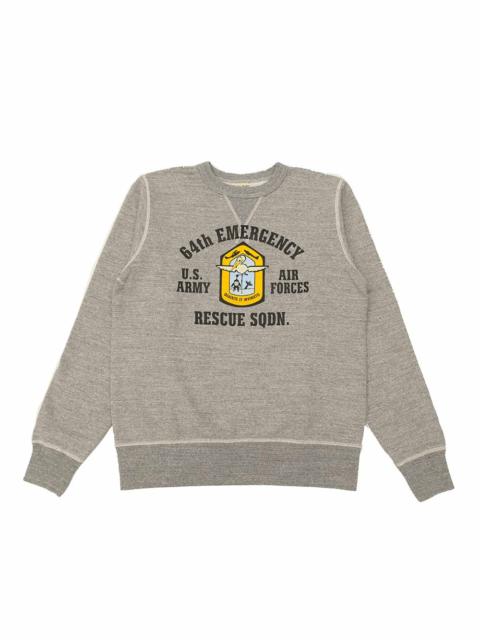 Buzz Rickson's SET-IN CREW SWEATSHIRT - 64th EMERGENCY RESCUE SQDN - BR69635