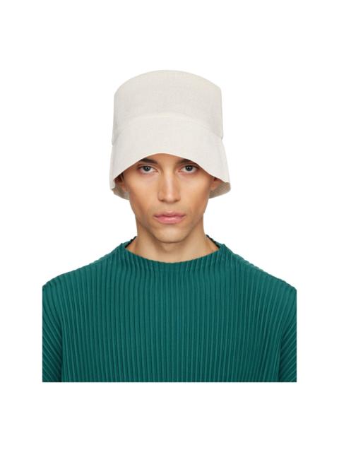 ISSEY MIYAKE Beige Washi Bucket Hat
