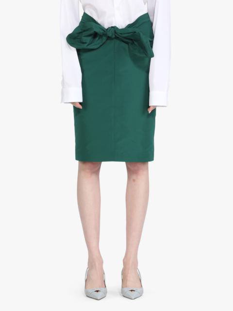 N°21 BOW-EMBELLISHED MIDI SKIRT