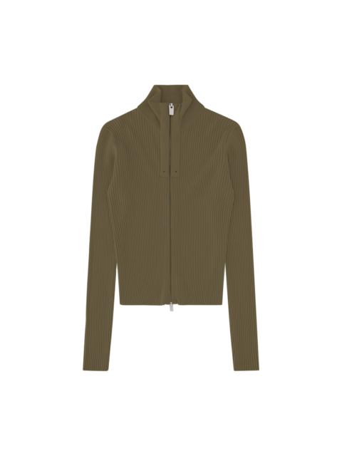 1017 ALYX 9SM SMALL RIB ZIP UP SWEATER