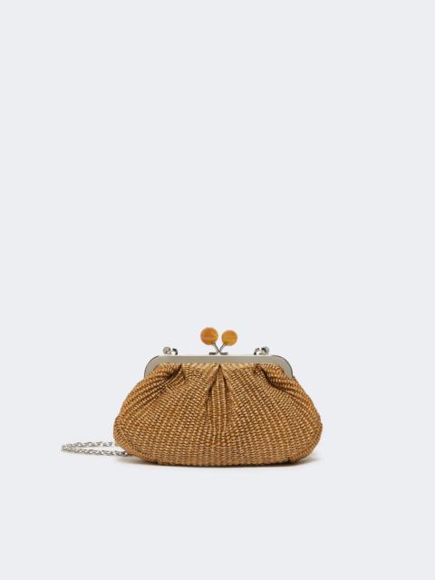 WEEKEND Max Mara Small raffia-effect Pasticcino Bag - TANGERINE