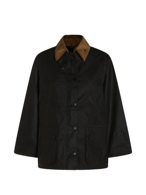 Barbour Bedale waxed corduroy-collar jacket