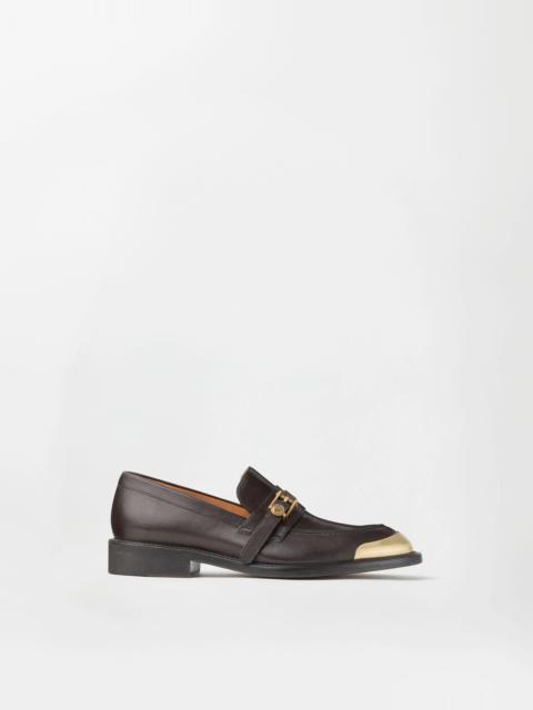 VERSACE Primo Leather Loafers